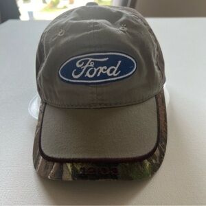 NWOT FORD 1903 Strapback Hat Cap‎ Brown Camo Adjustable One Size (A1)